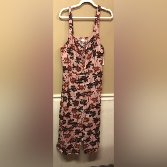 a.n.a Dresses & Skirts - a.n.a. A New Approach Pink Palm Tree Dress Size XL NWT